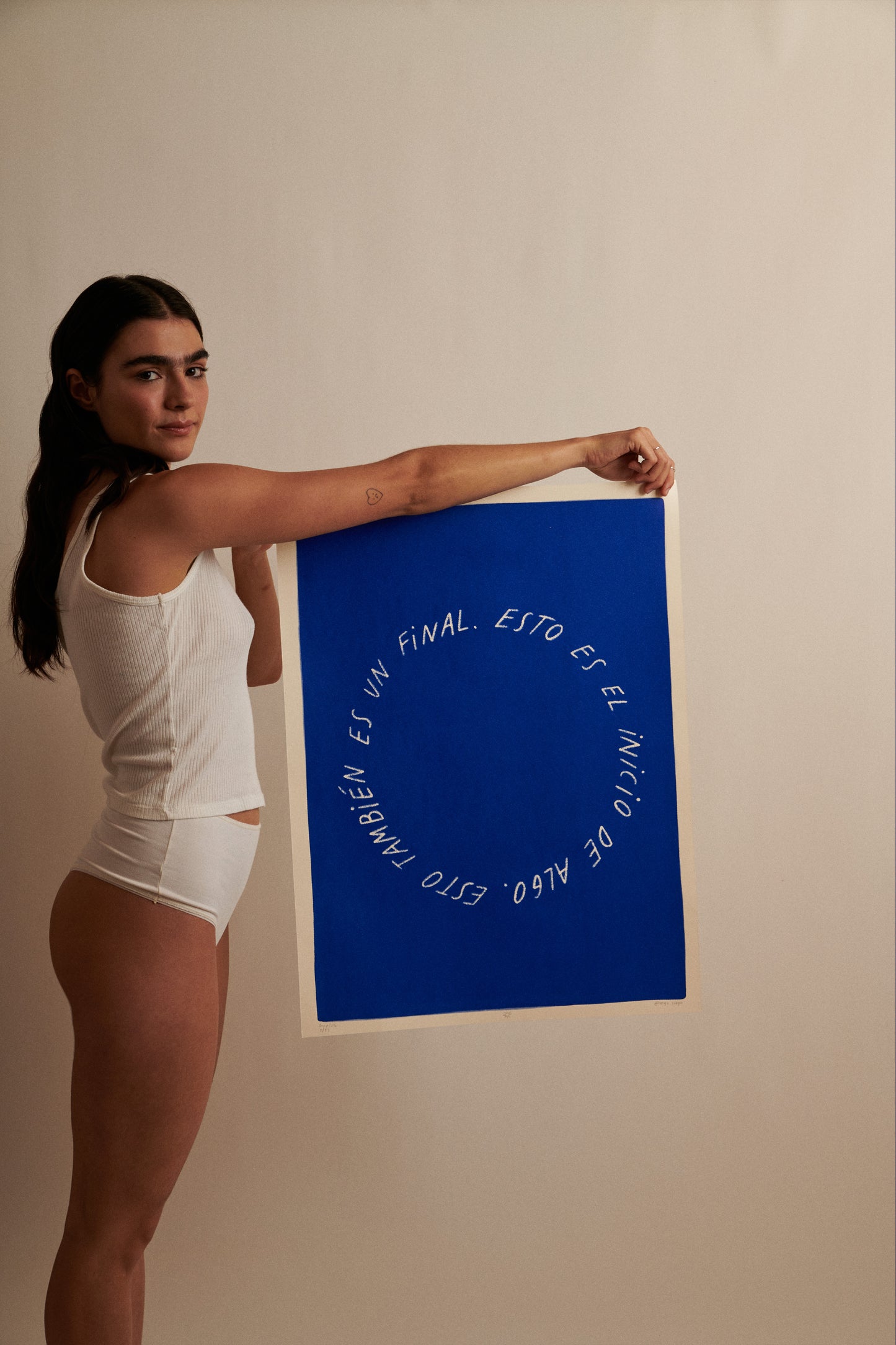 Afiche serigrafía INICIO Y FINAL