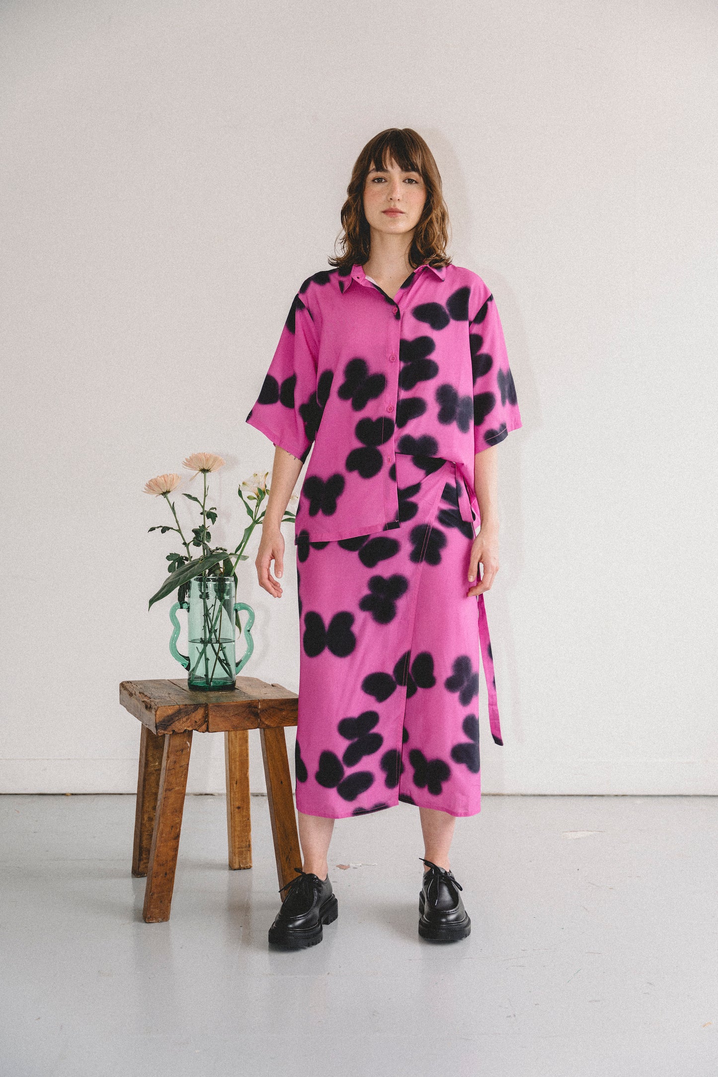 Camisa SOMBRAS rosa - UNISEX