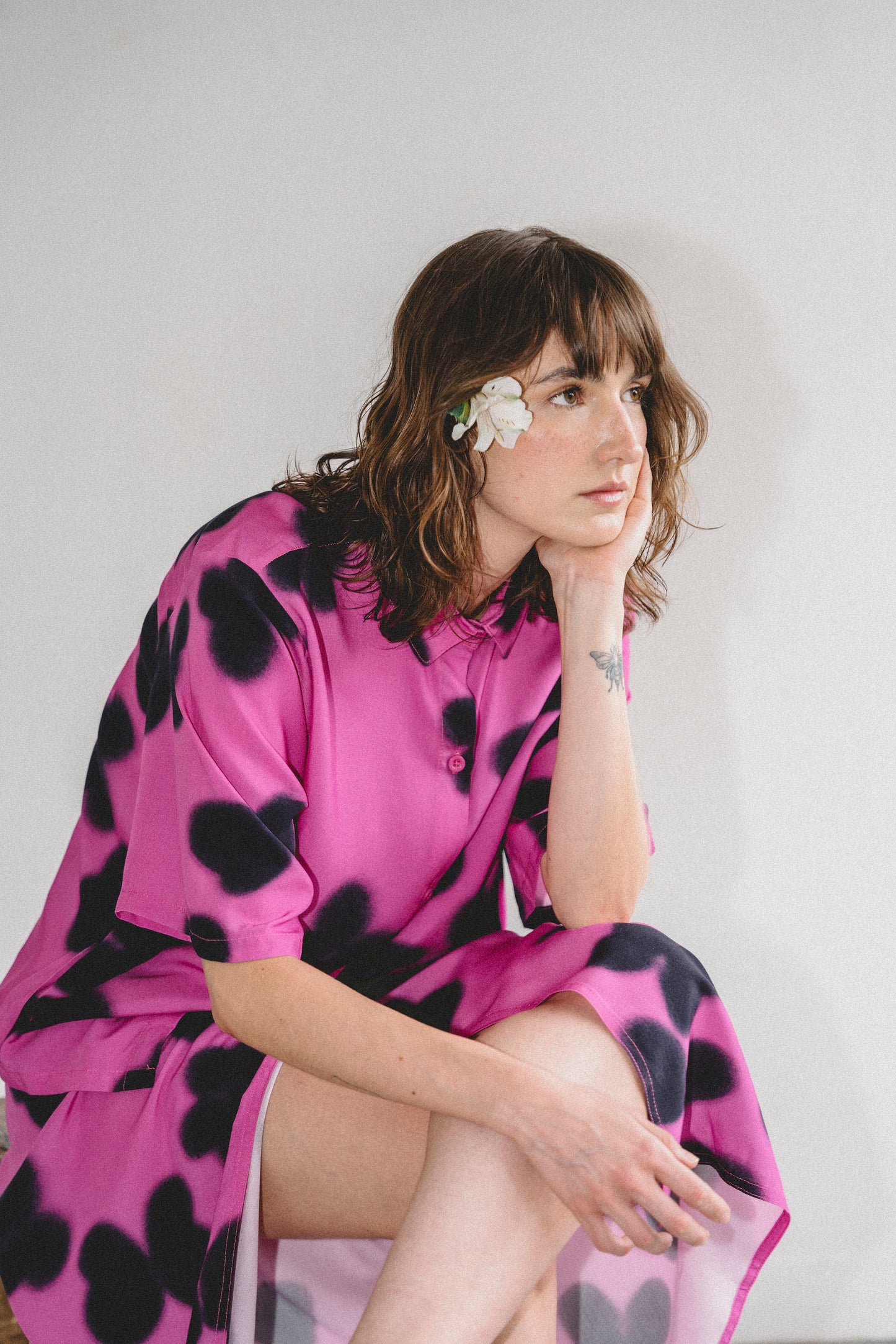 Camisa SOMBRAS rosa - UNISEX