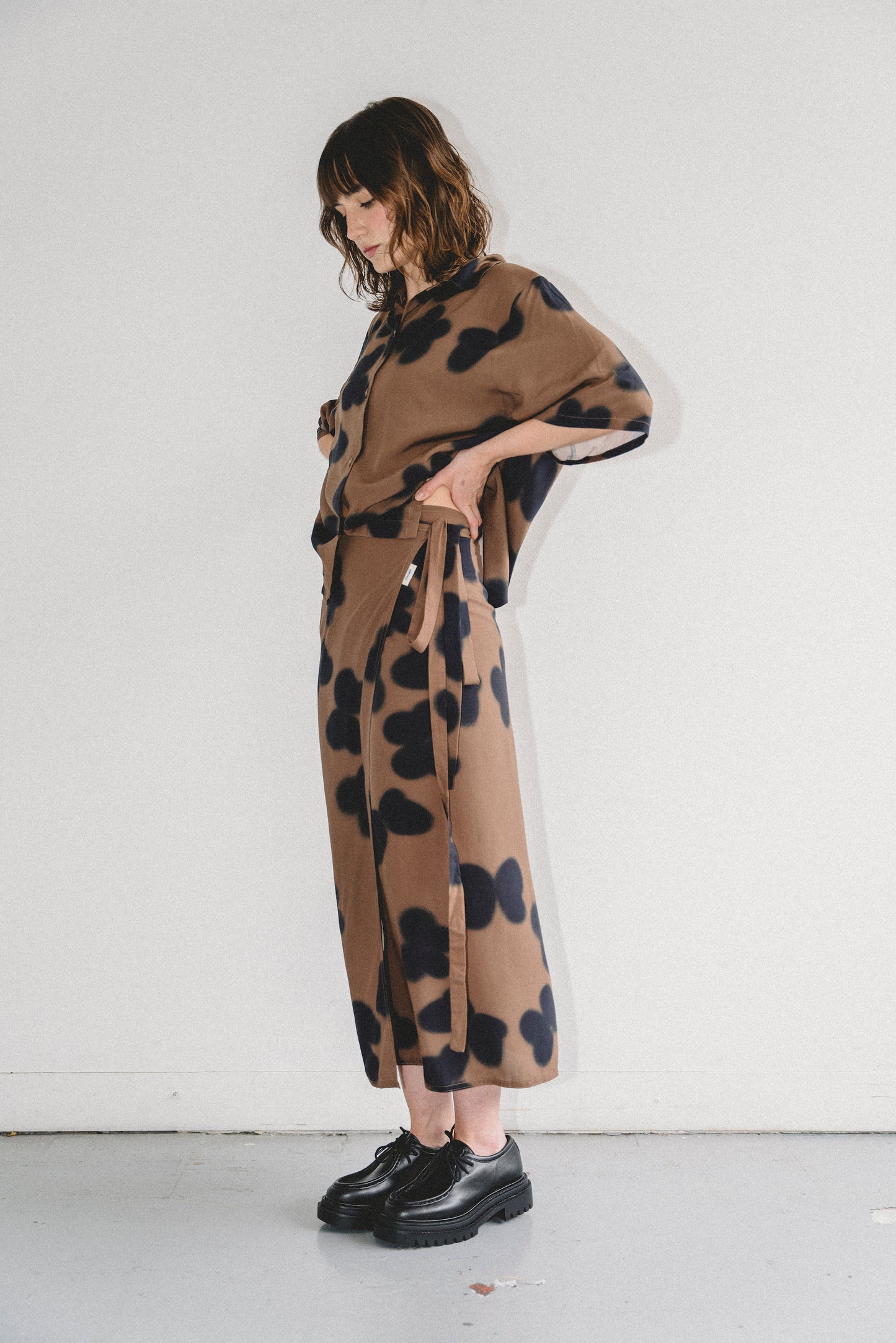 Falda SOMBRAS café - IMPERFECTOS