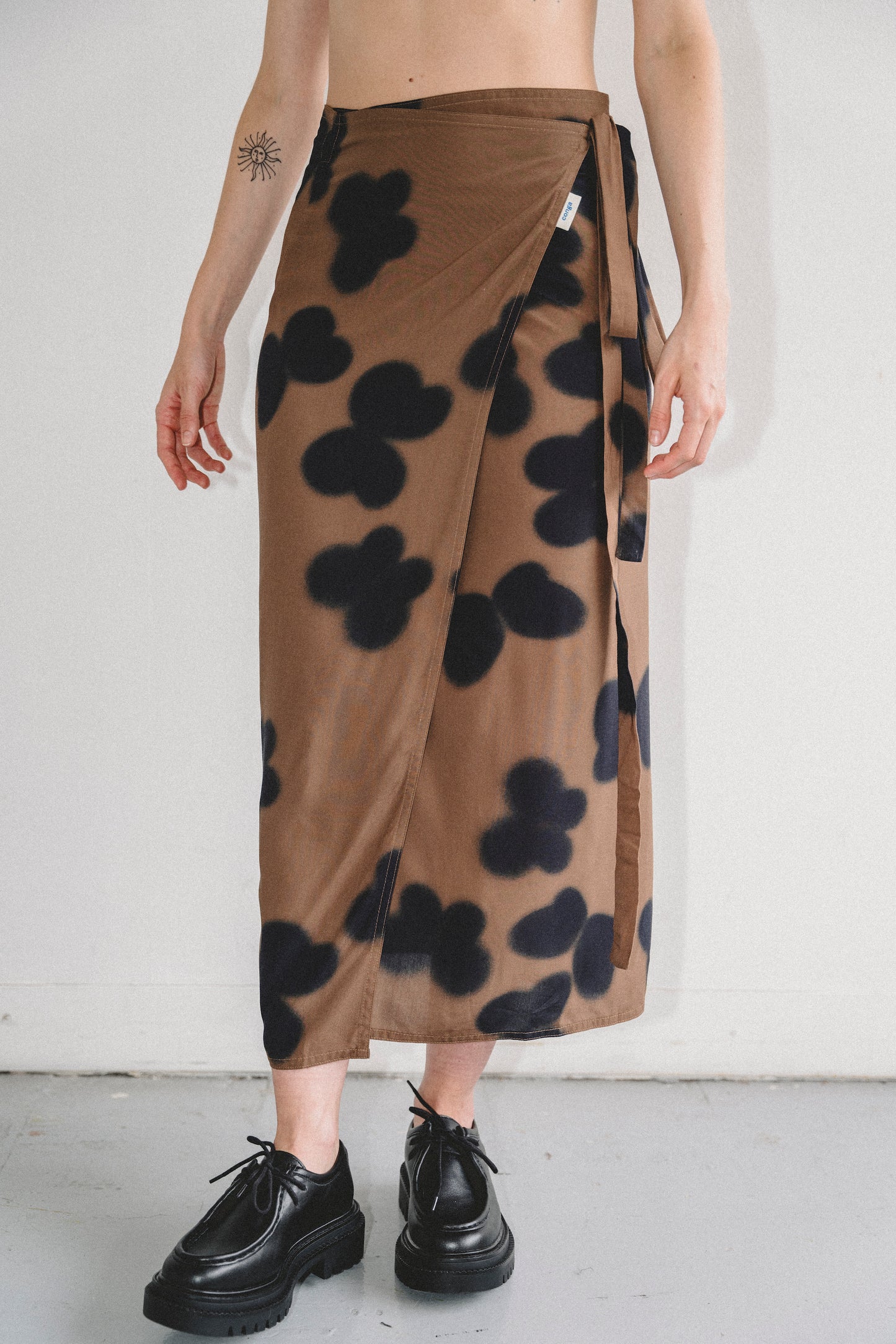 Falda SOMBRAS café - IMPERFECTOS