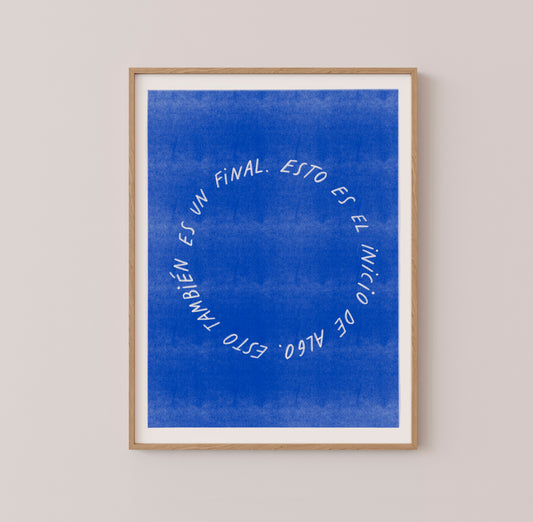 Afiche serigrafía INICIO Y FINAL