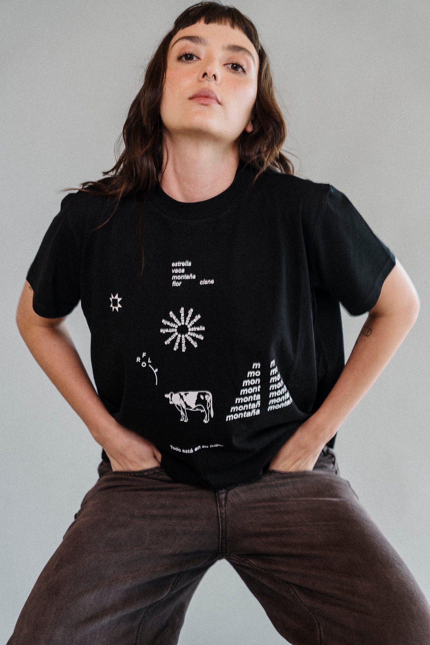 Camiseta crop PALABRAS