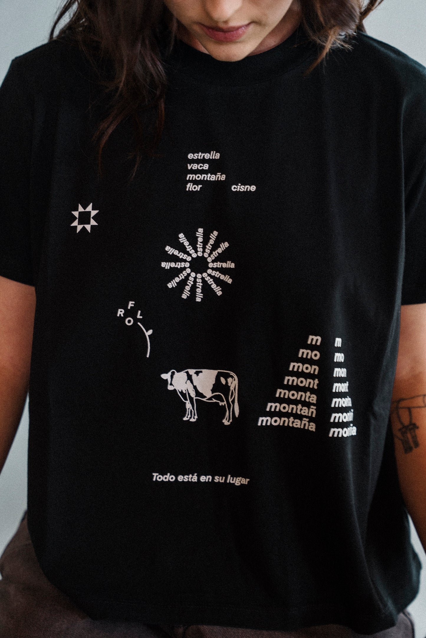 Camiseta crop PALABRAS