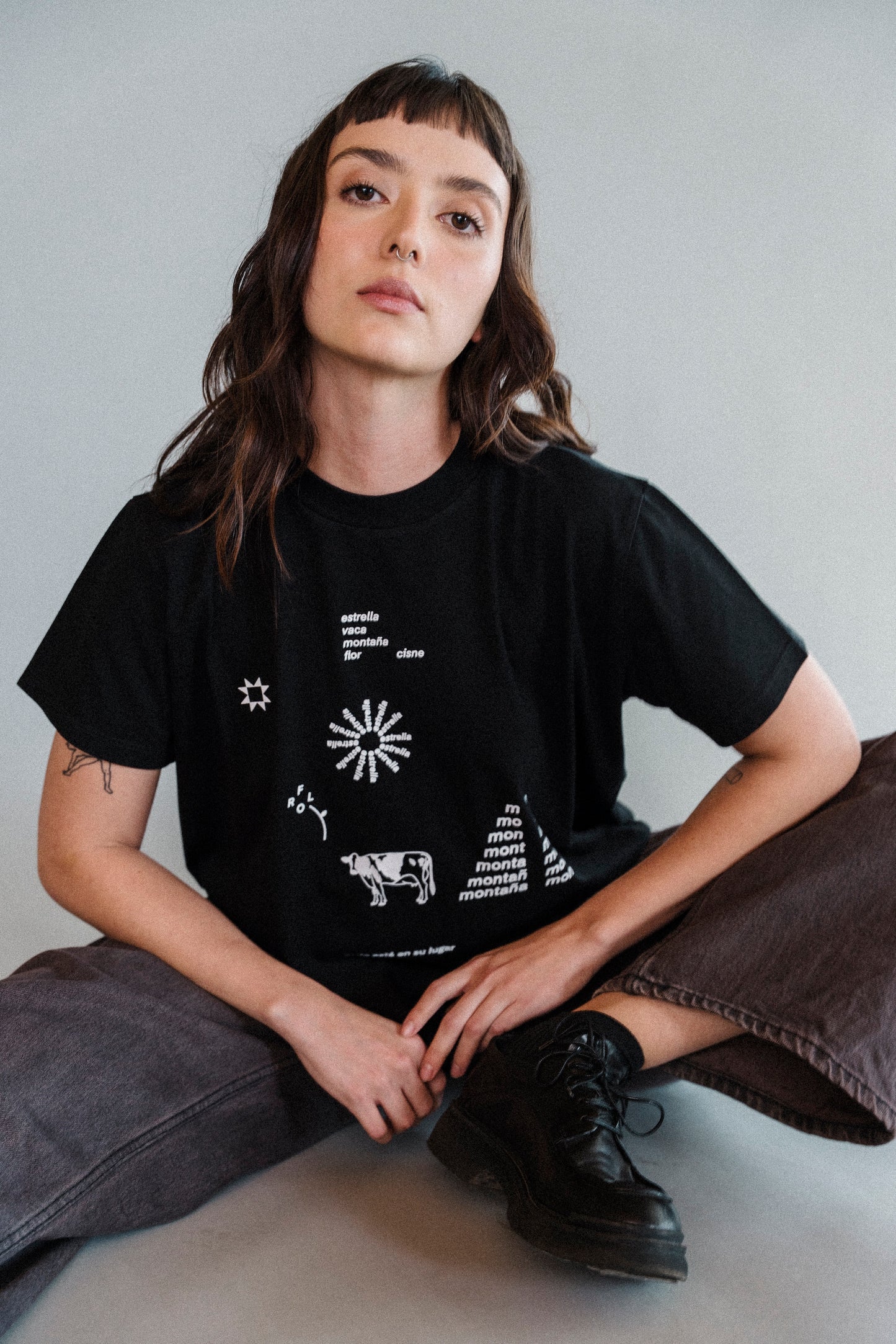 Camiseta crop PALABRAS