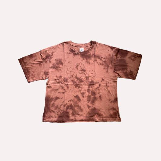Camiseta TE TRAJE FLORES tie dye