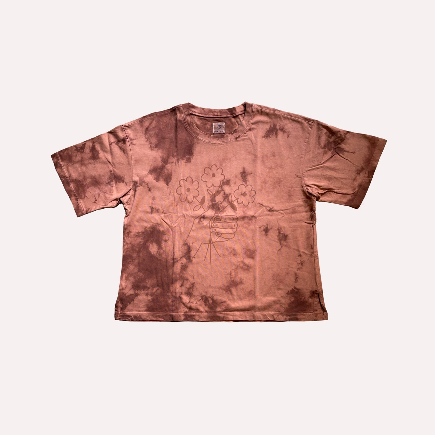 Camiseta TE TRAJE FLORES tie dye