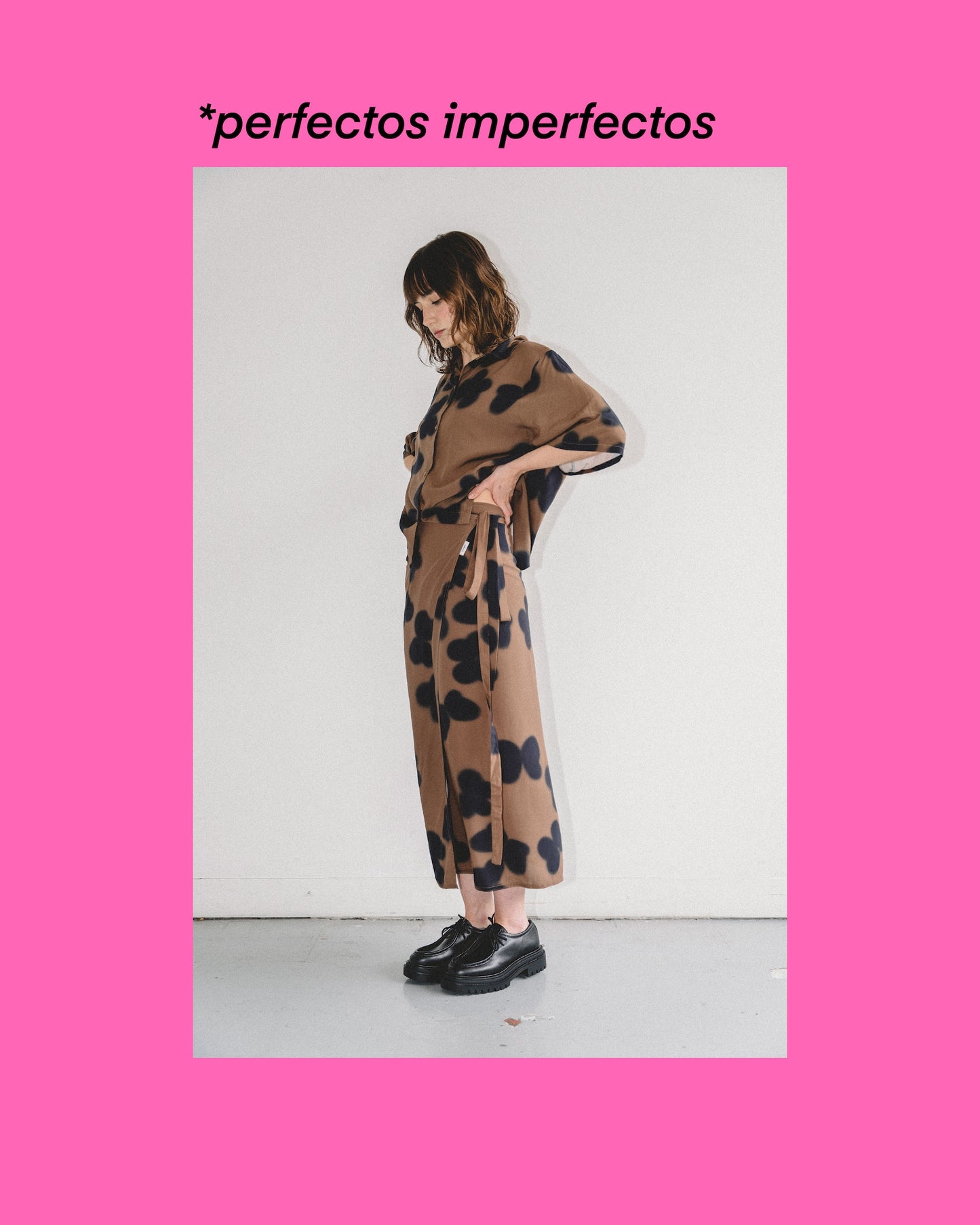 Falda SOMBRAS café - IMPERFECTOS