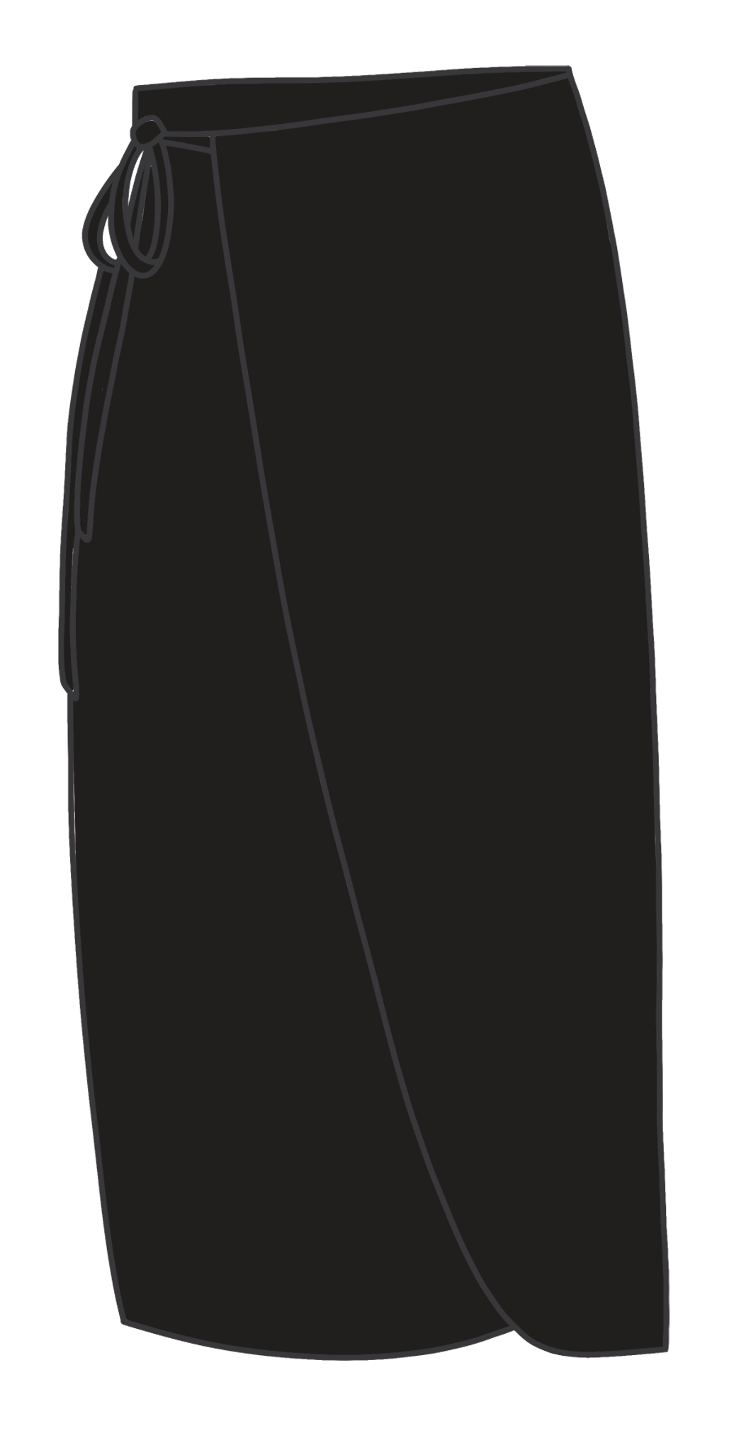 SET Top + Falda TODO NEGRO