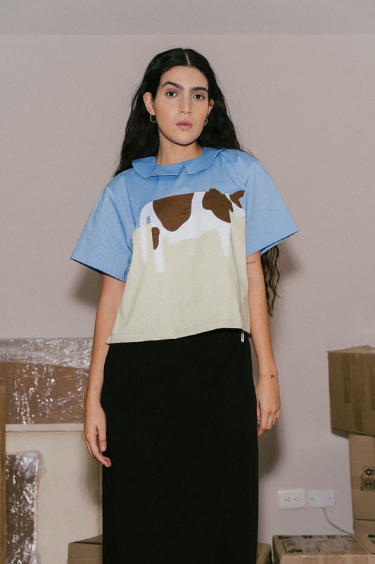 ni de aquí ni de allá: Camisa VAQUITA