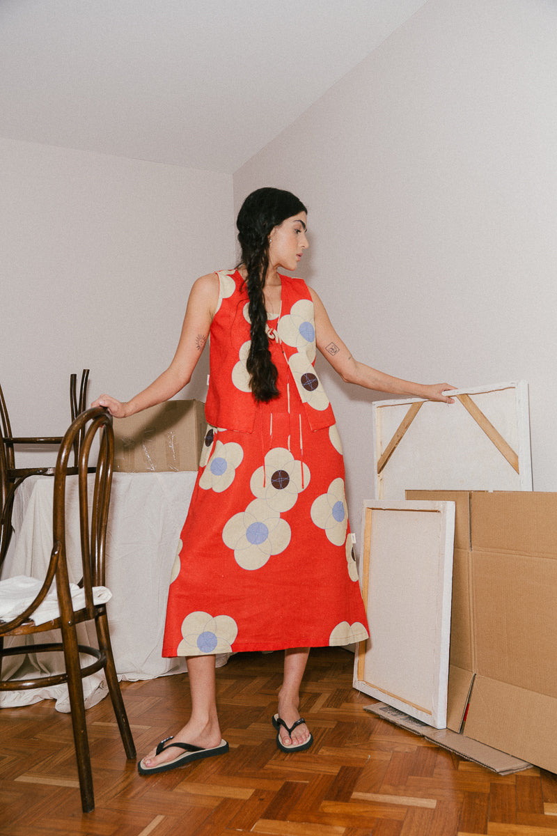 Vestido FLORES FUEGO