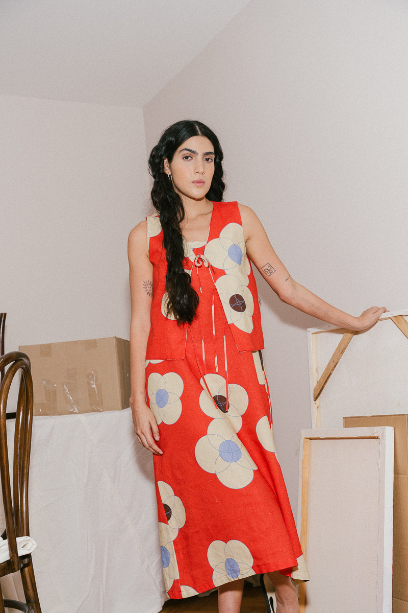 Vestido FLORES FUEGO