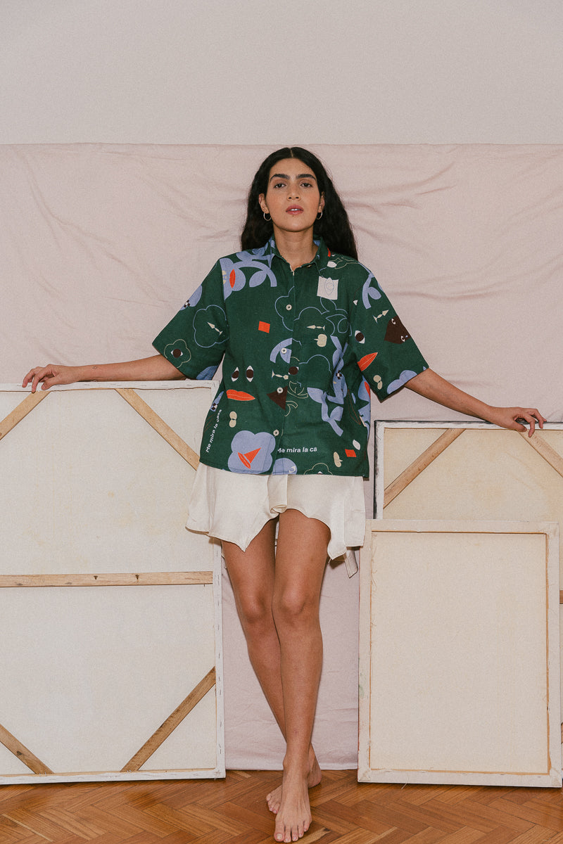 CAMISA CARAS VEMOS - UNISEX