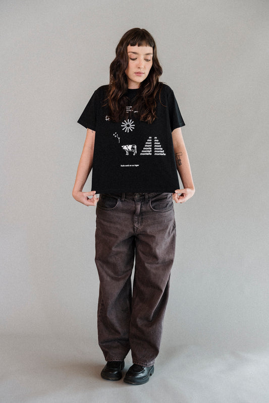 Camiseta crop PALABRAS