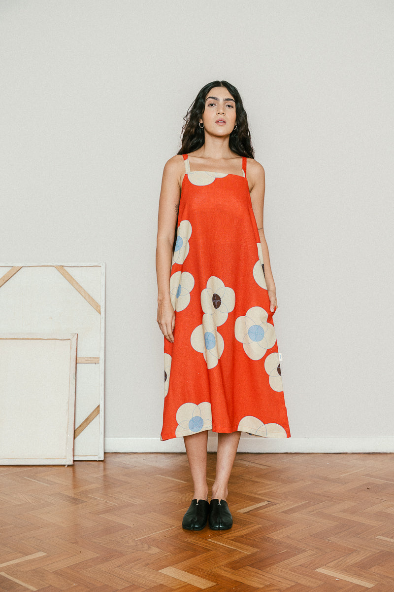 Vestido FLORES FUEGO