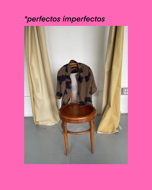 Camisa SOMBRAS café  - IMPERFECTOS