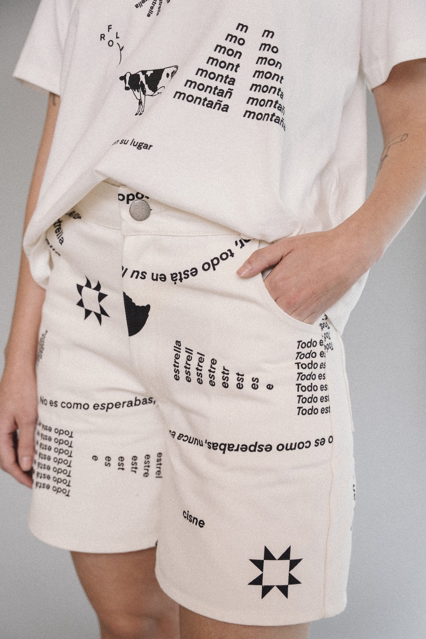 Set chaqueta-bermuda PALABRAS